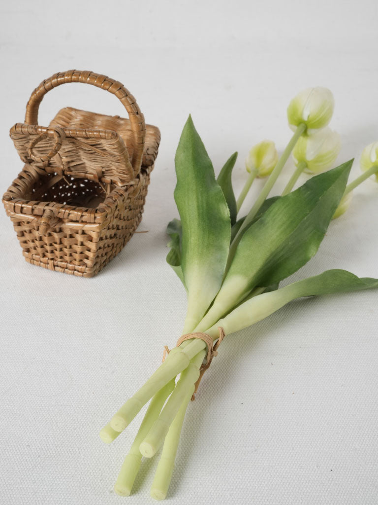Charming antique toy picnic basket