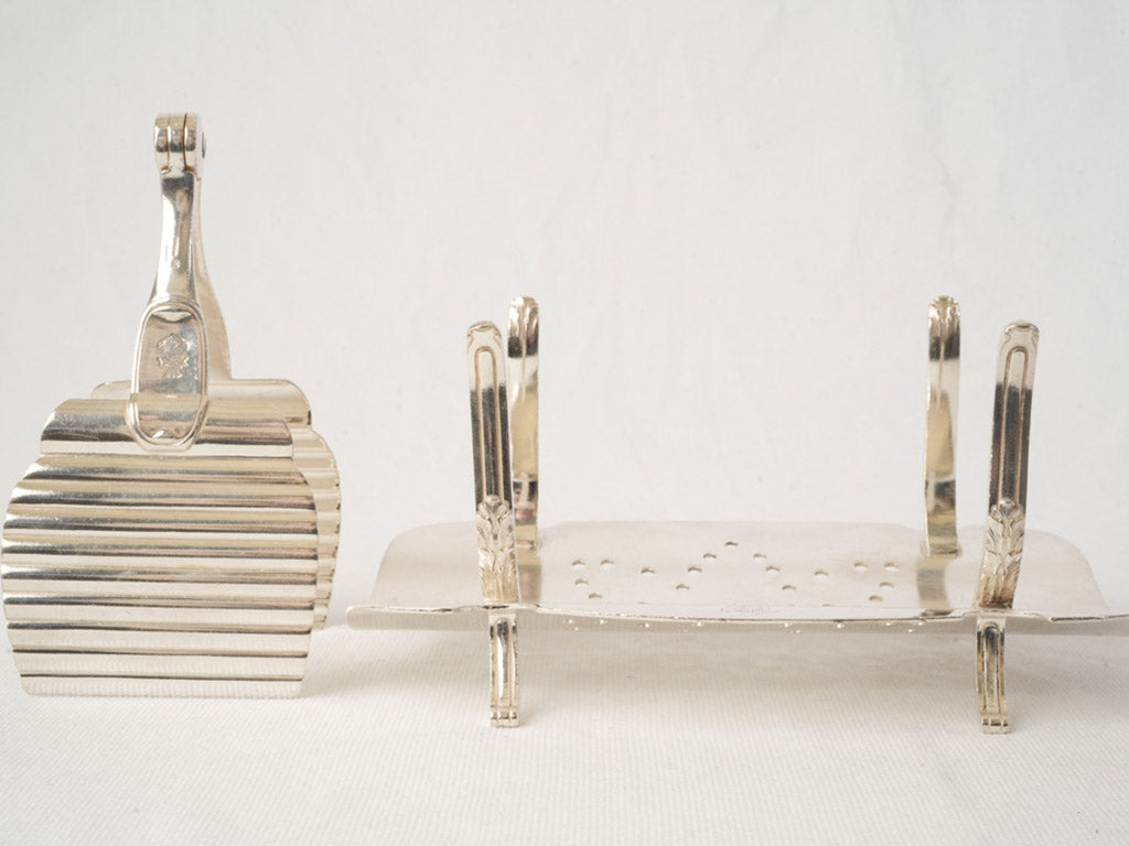 Art Deco Christofle Silver-Plated Asparagus Service from an Ocean Liner - 8¼"