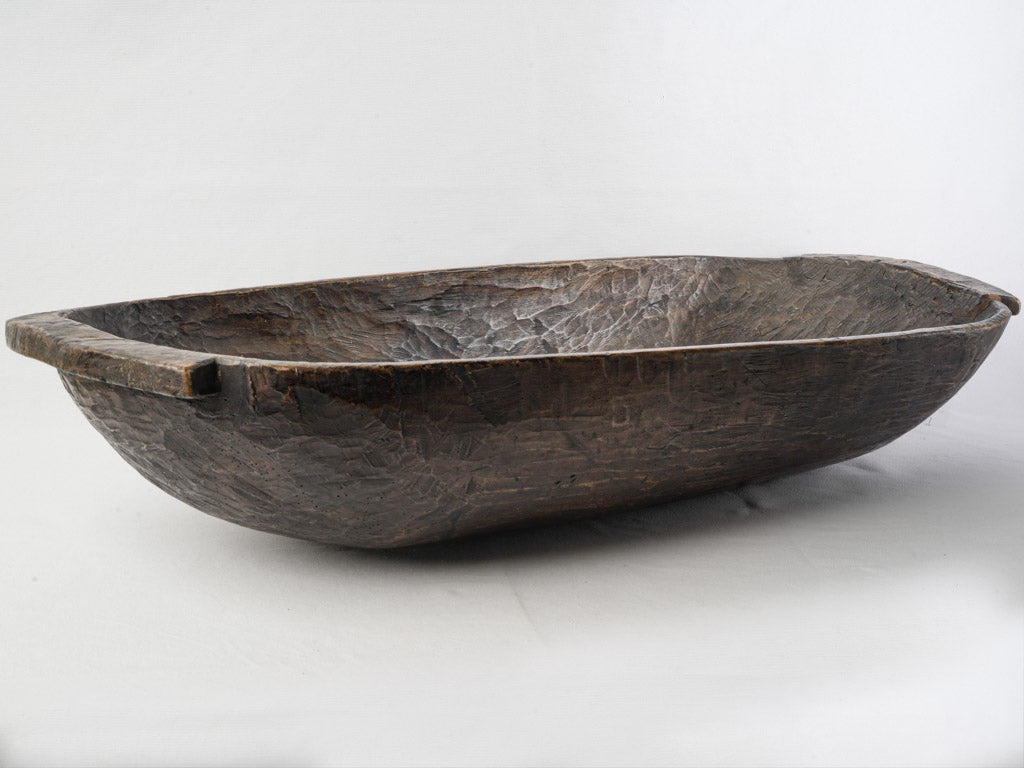Rustic elegant handles dough bowl  
