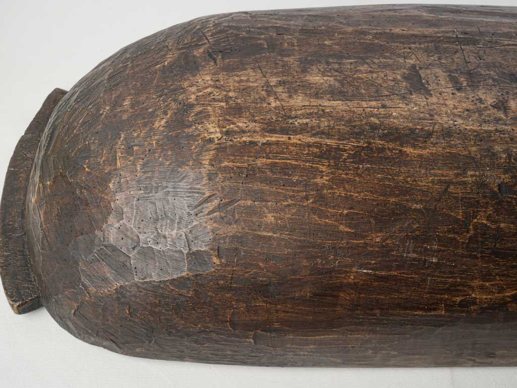 Handcrafted rustic accent wooden bowl  
