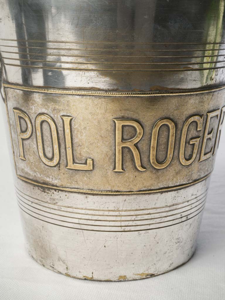 Pol Roger Silver Plated Champagne Bucket c.1900- 8¾"