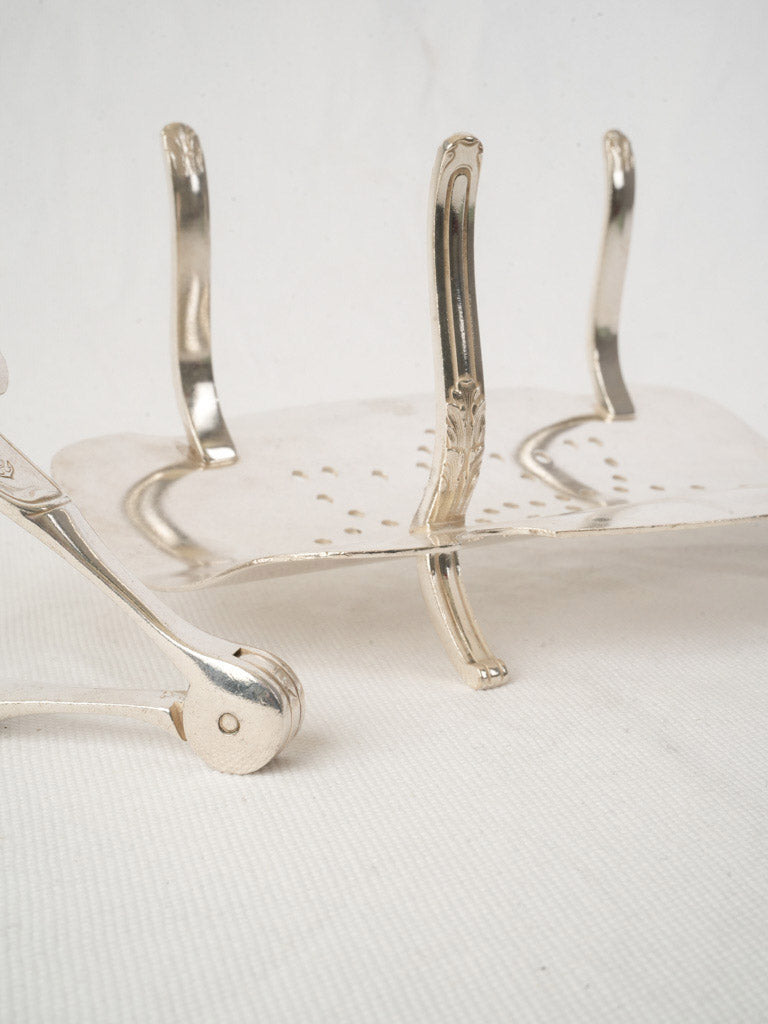 Art Deco Christofle Silver-Plated Asparagus Service from an Ocean Liner - 8¼"