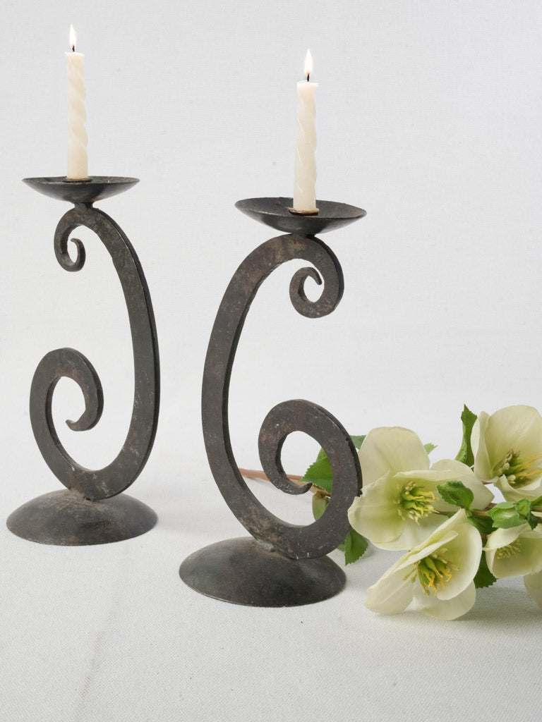Elegant symmetrical French folk art decor