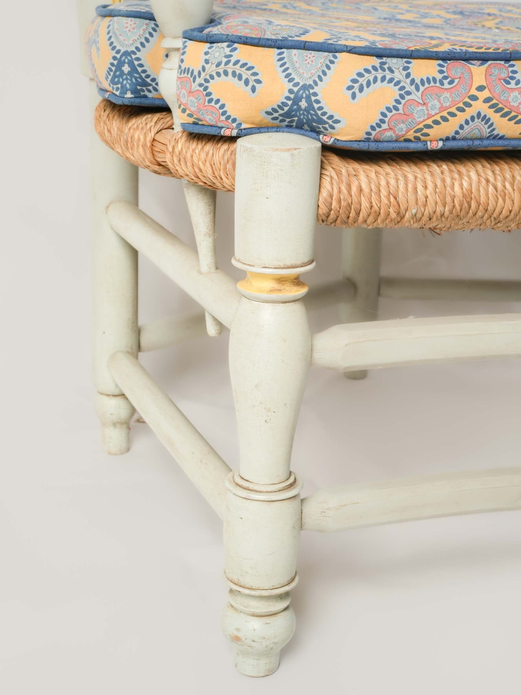 Double ladder-back wooden chair