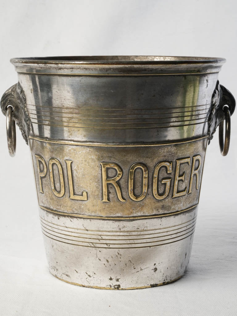 Pol Roger Silver Plated Champagne Bucket c.1900- 8¾"