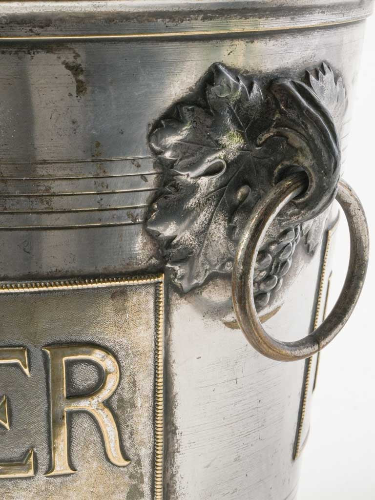 Pol Roger Silver Plated Champagne Bucket c.1900- 8¾"