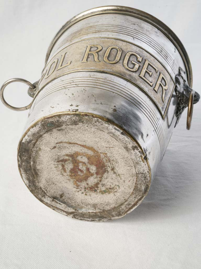 Pol Roger Silver Plated Champagne Bucket c.1900- 8¾"