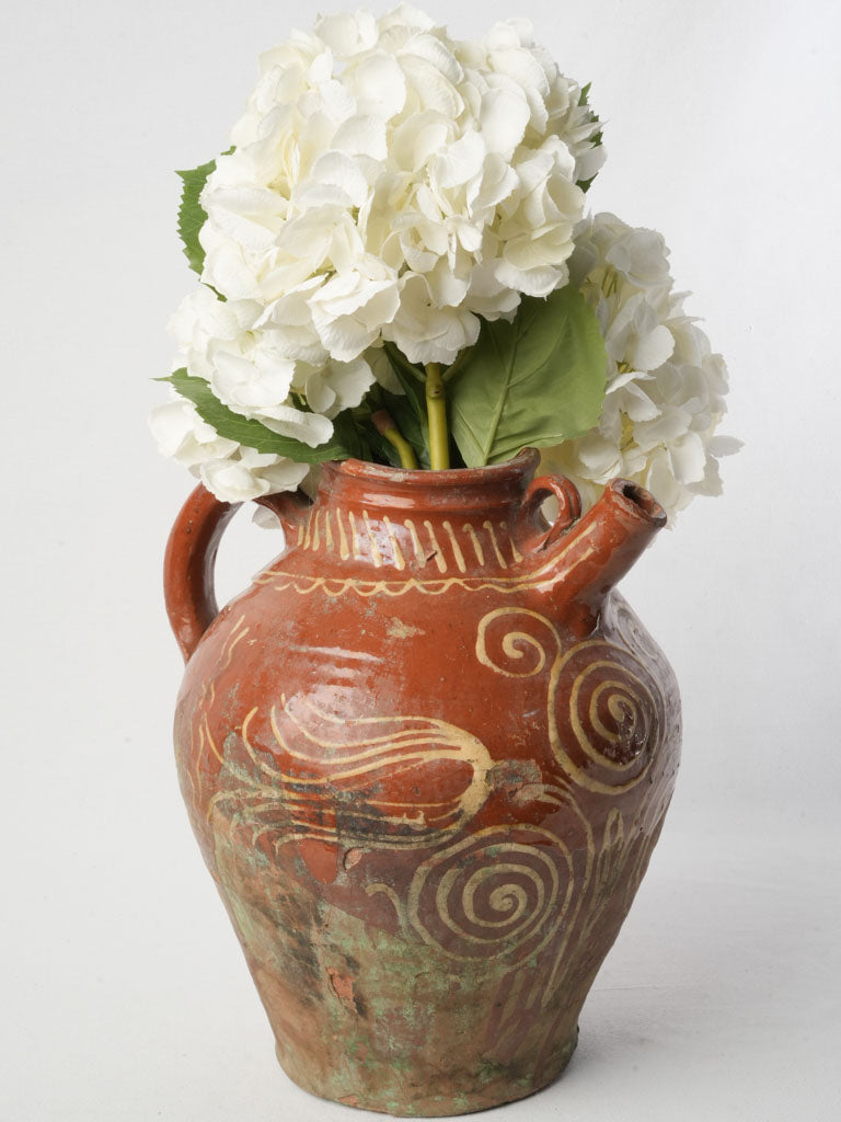 Vintage French pottery jar.