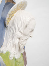Charming, Historic, Glazed Terracotta Religious Sculptures