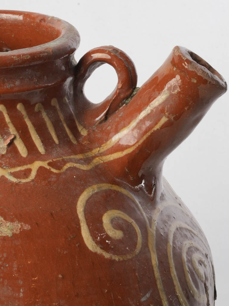 Timeless earthenware French jug.