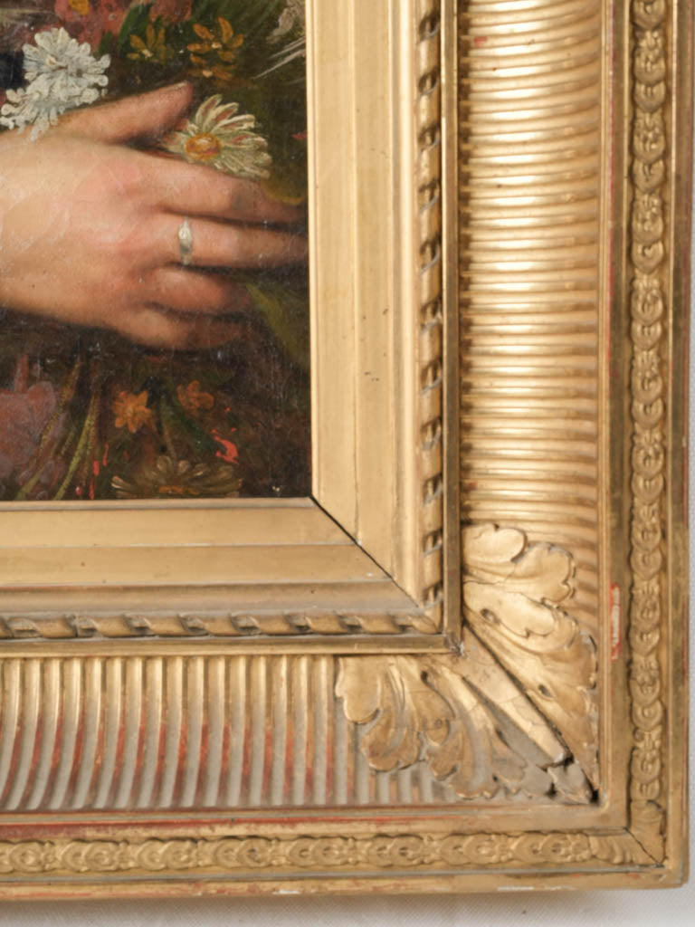 Timeless antique boy oil artwork