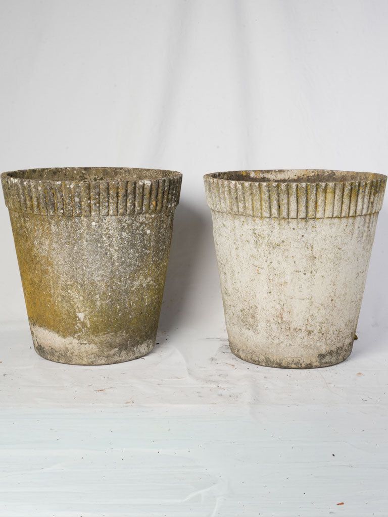 Sculptural oversized tapered planters
