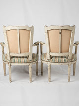 Set of 4 Louis XVI square back armchairs