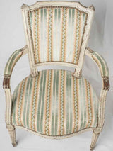 Set of 4 Louis XVI square back armchairs
