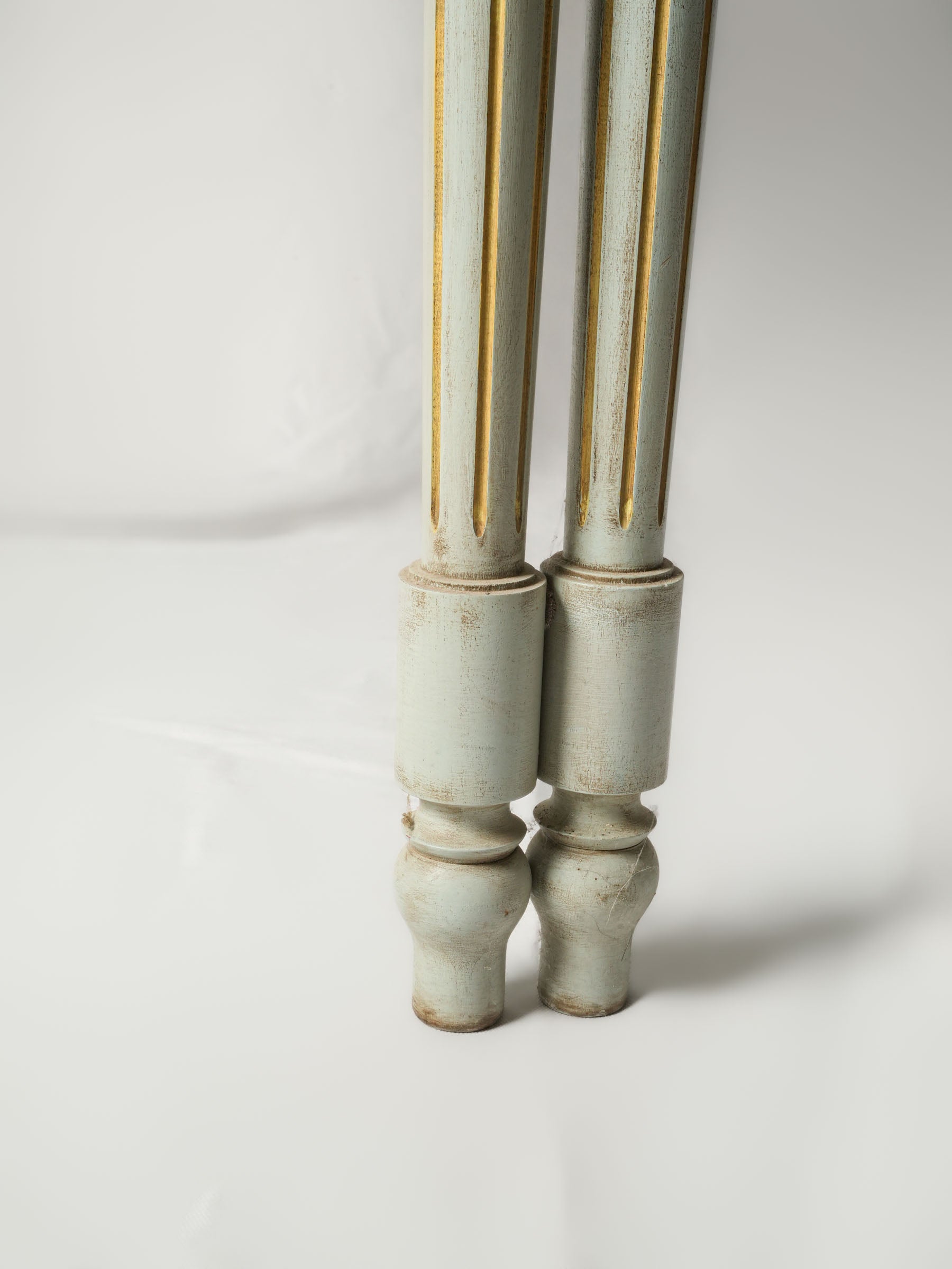 Rustic painted Louis XVI console