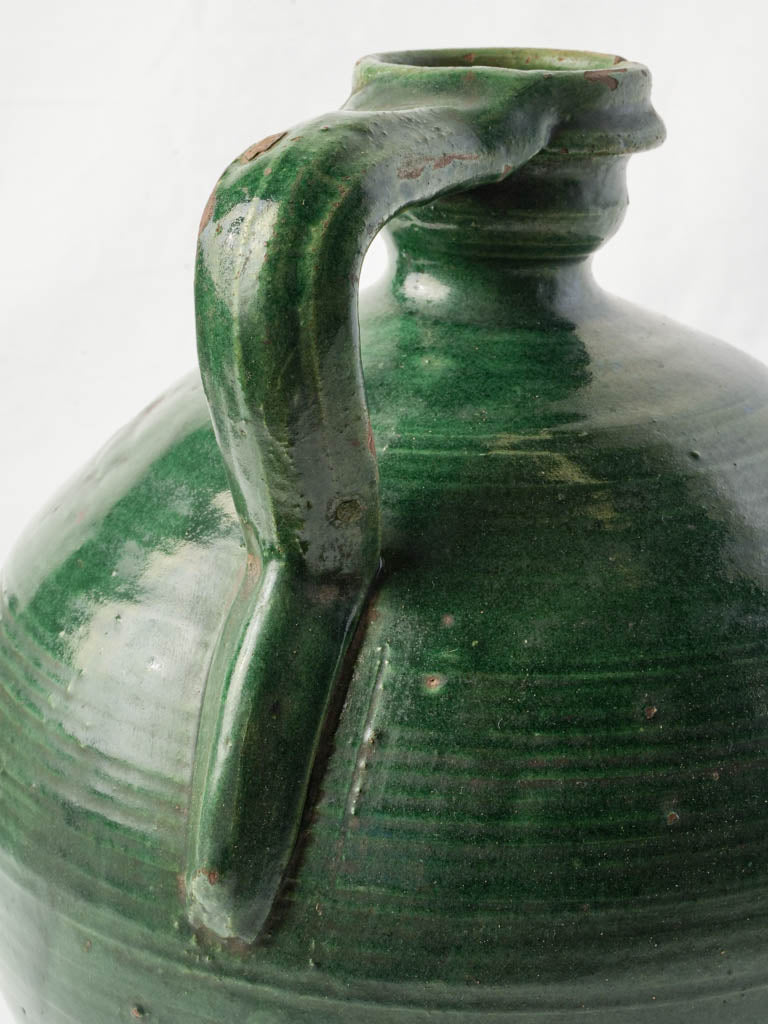 Rustic elegant curved handle jug  