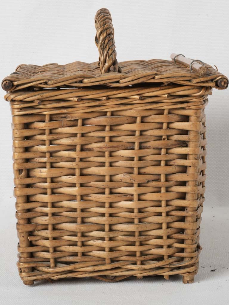 Traditional French wicker snack basket