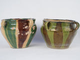 Rustic glazed French garden vessels