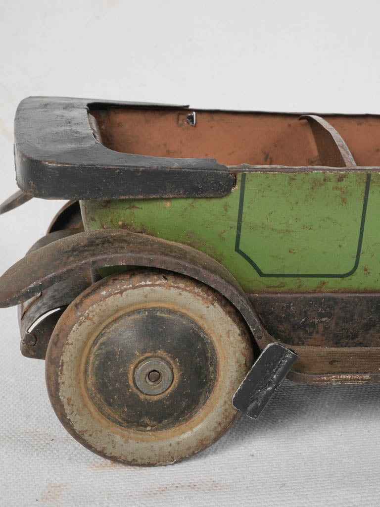 Timeworn finish antique model car  