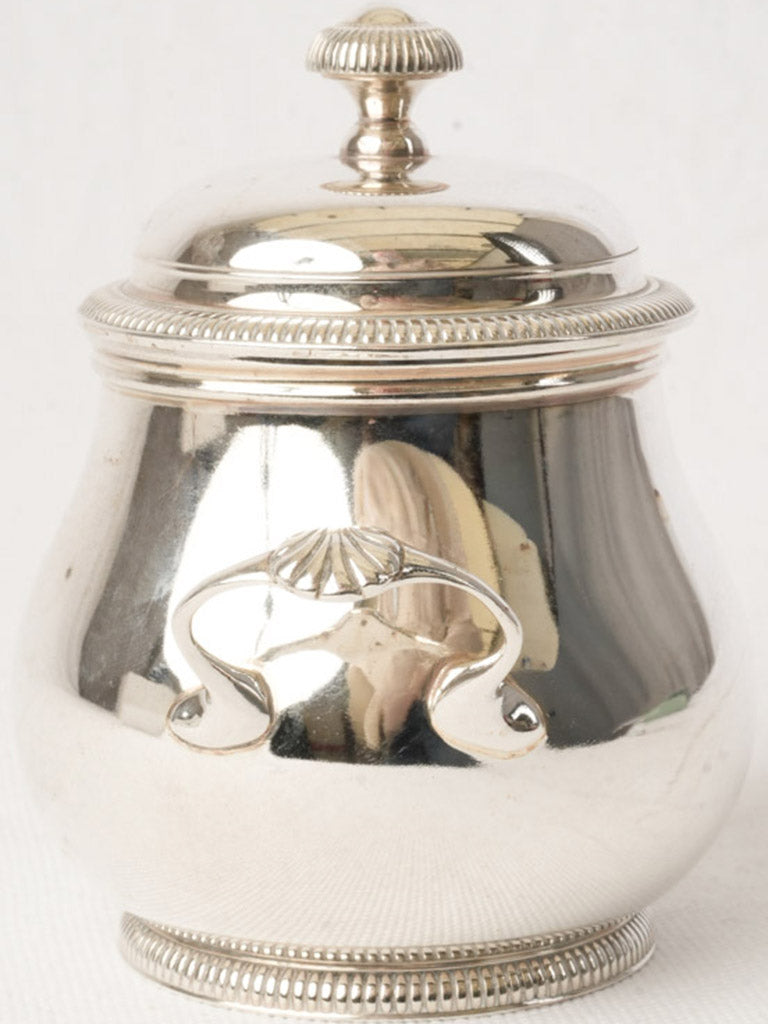 Elegant gadrooned sugar bowl  