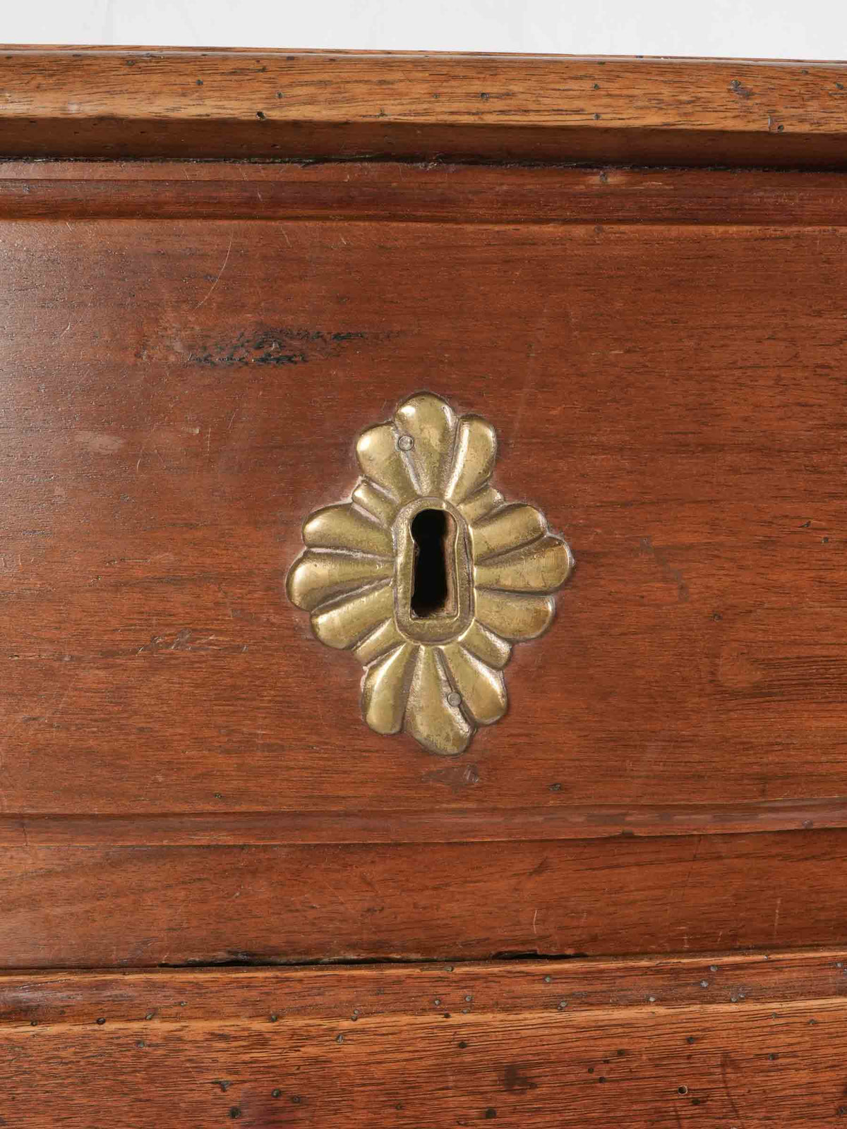 18th-Century Walnut Bow-Front Commode w/ Three Drawers - 37" x 51¼"