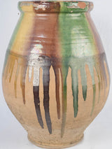 Gorgeous Anduze olive jar with unique glaze