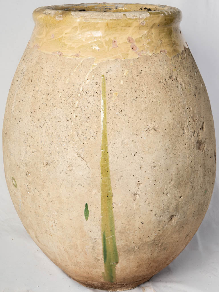 Antique French terracotta Biot jar