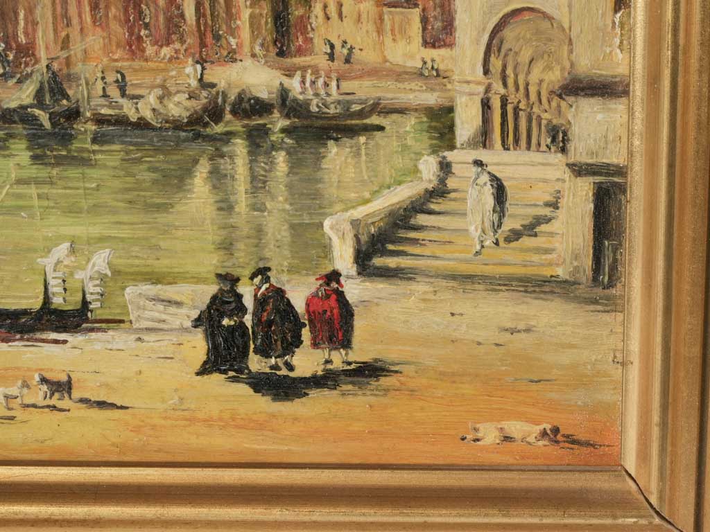 Sunlit aqua and umber canvas  