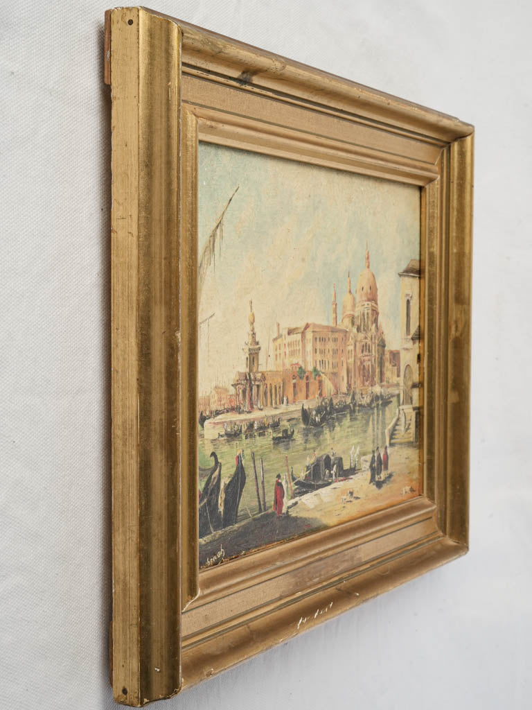 Historic Carnival-style scenic painting  