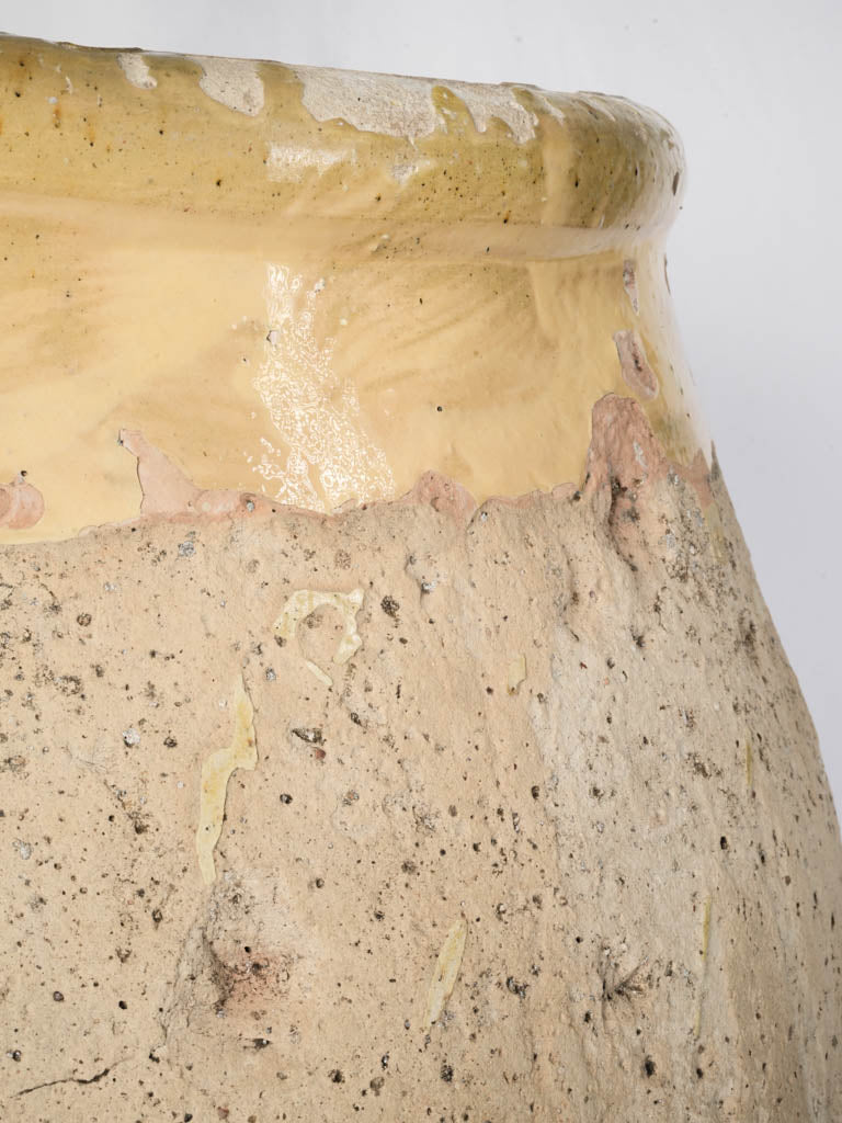 Handcrafted French terracotta container