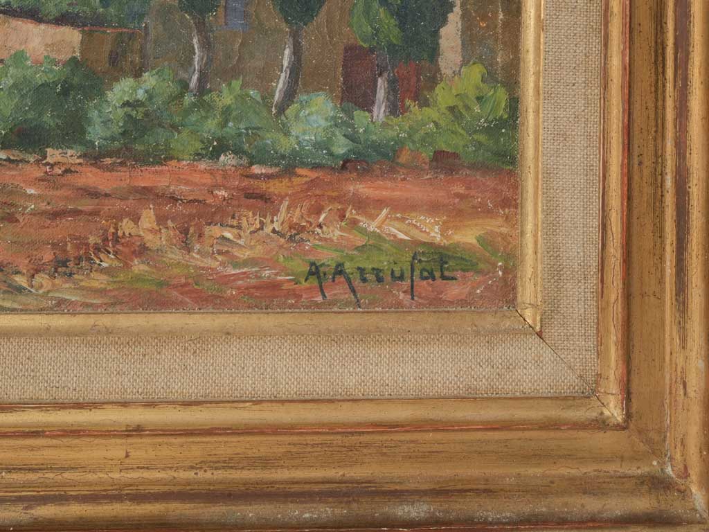 Giltwood framed oil painting