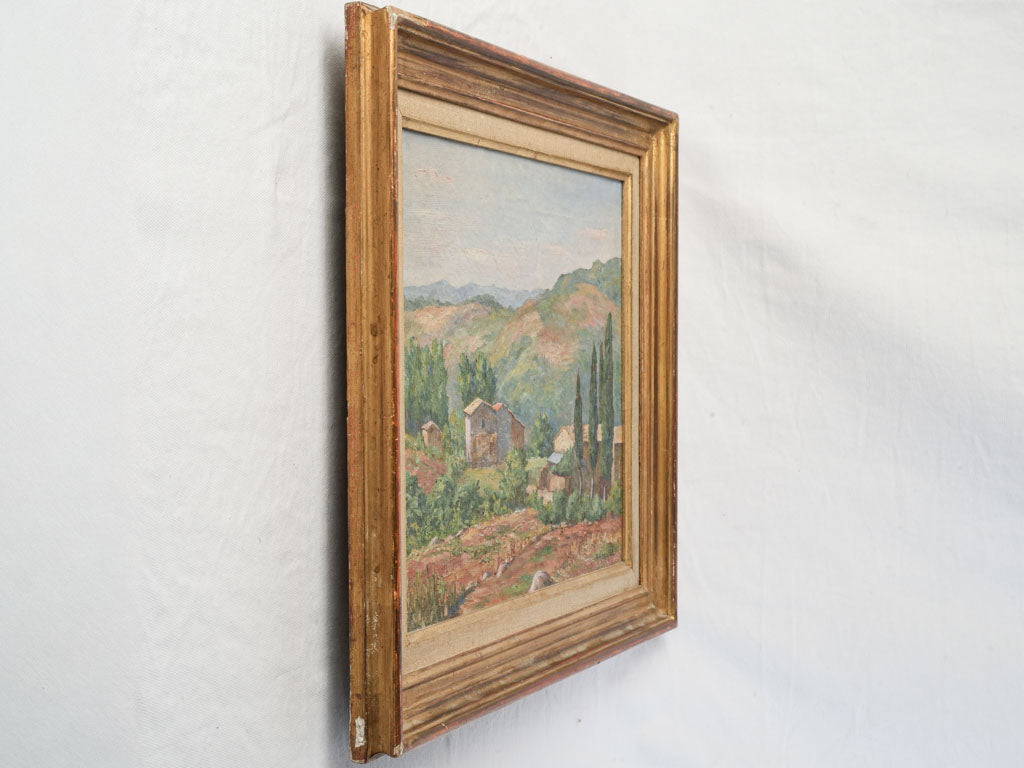 Meditative countryside landscape