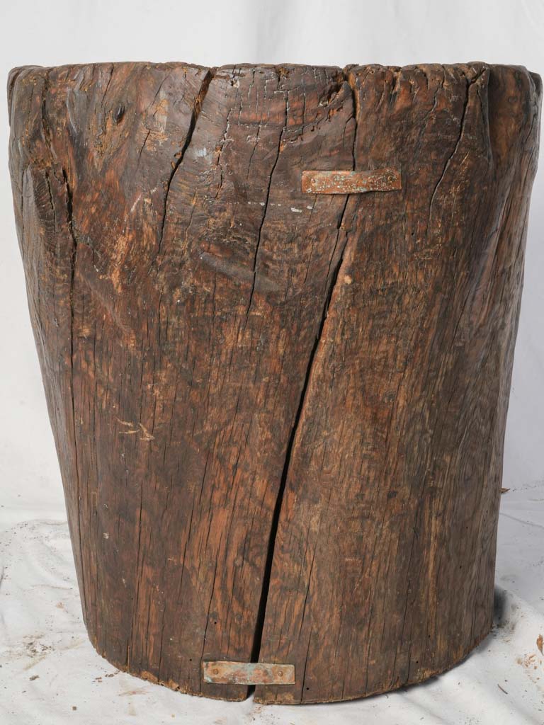 Sculptural Chestnut Folk Art Vessel From Ardèche 19th Century - 26½"