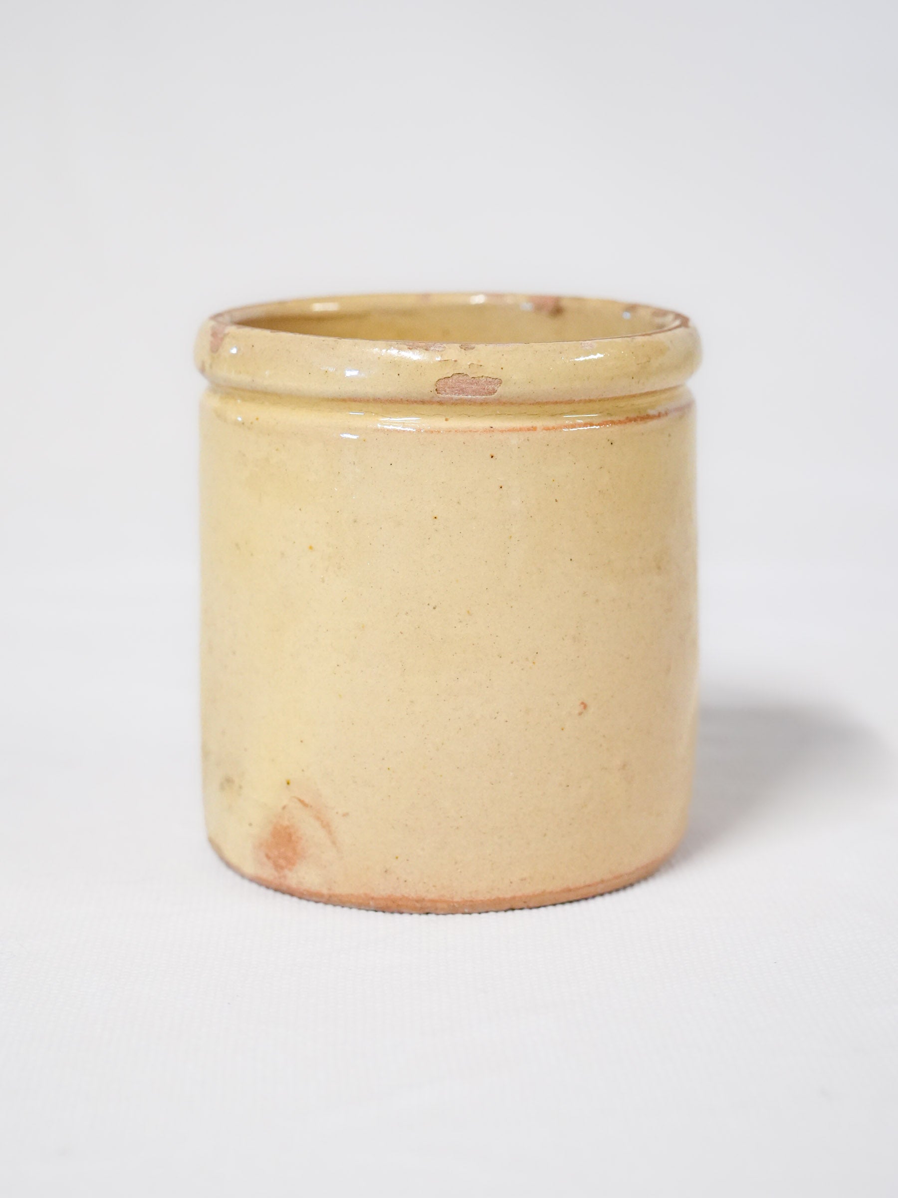 Rustic speckled terracotta vessel  