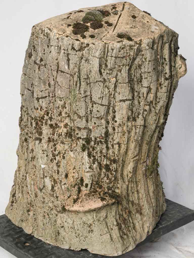 Weathered rustic garden sculpture  