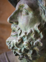Aged, significant Italian bronze Ajax bust