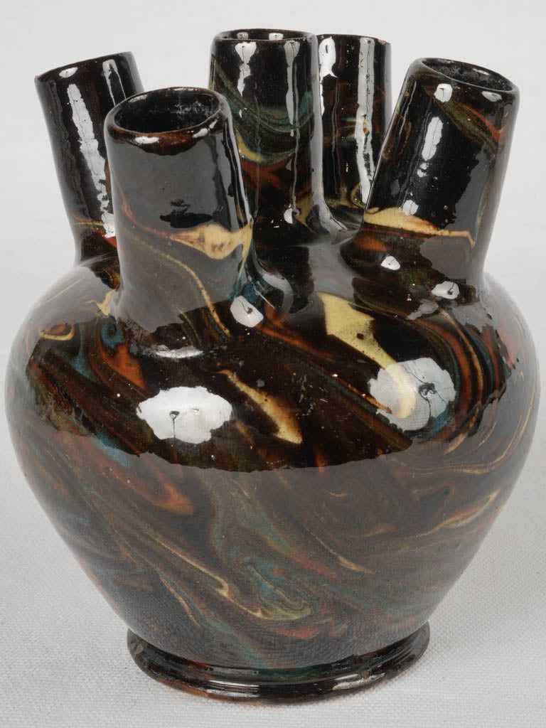 Antique Savoie ceramic flower holder