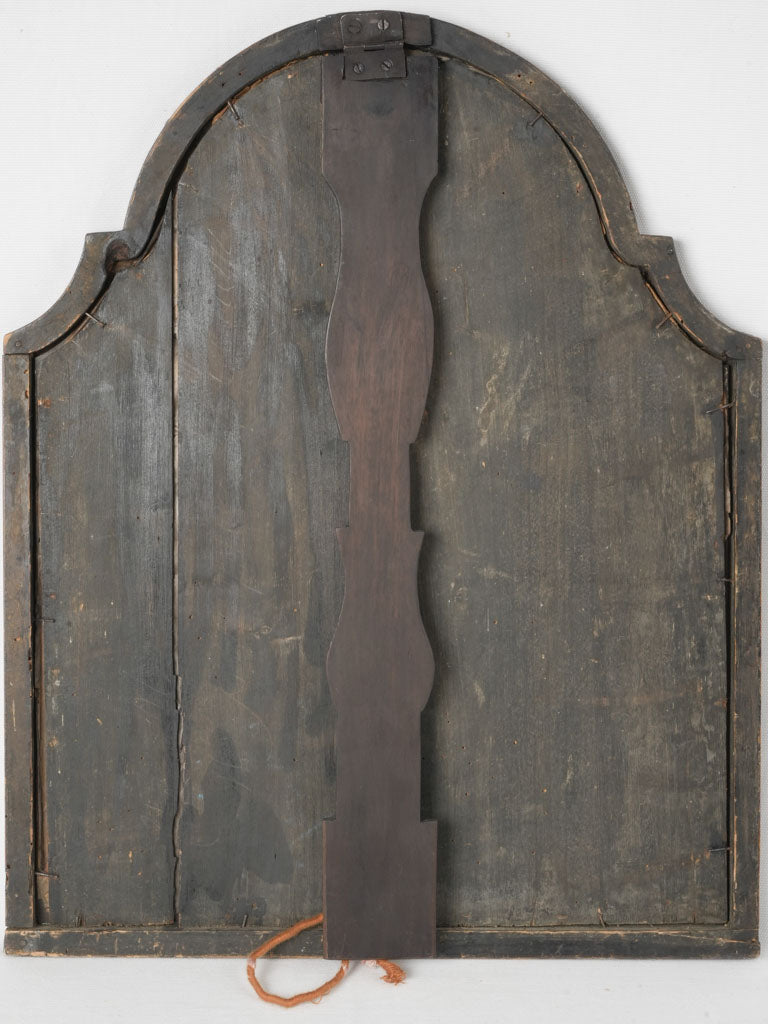 Time-worn gold embellished standing mirror