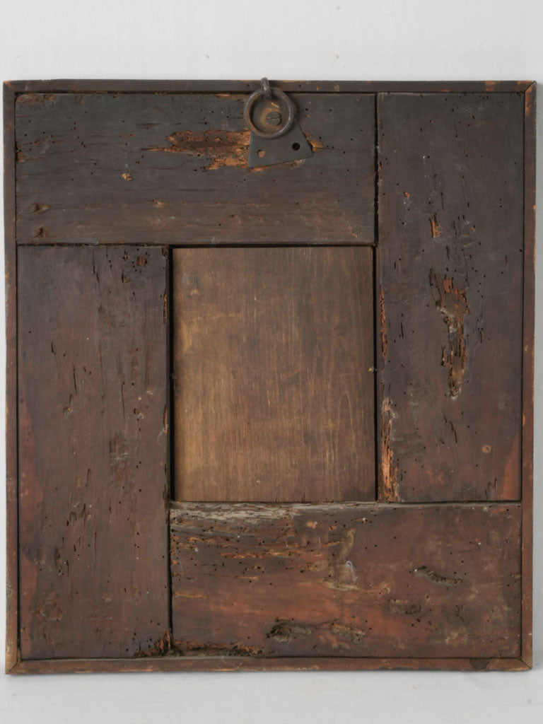 Rare wooden Huguenot mirror with religious history