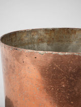 Antique French copper pot with lid 10¼"