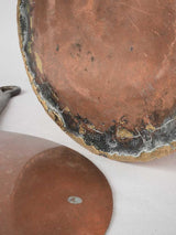 Antique French copper pot with lid 10¼"