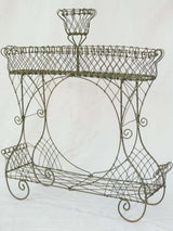 Charming 19th-century French wirework plant stand