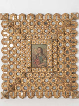 Ornate Baroque gilt mirrored painting 