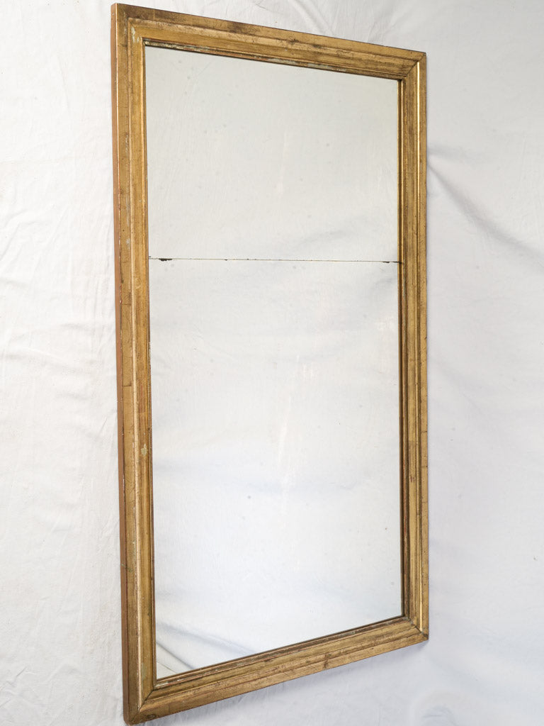 Vintage two-part mercury mirror