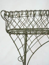 Ornate Provence-origin twisted wirework stand