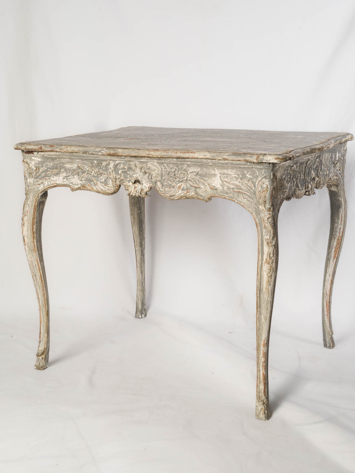 18th-Century French Louis XV Painted Side Table - 27½" x 33"