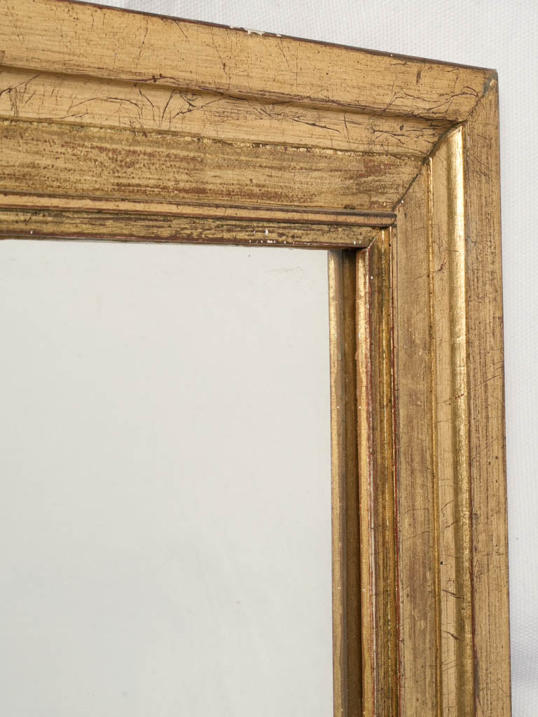 Historic clear mercury glass accent