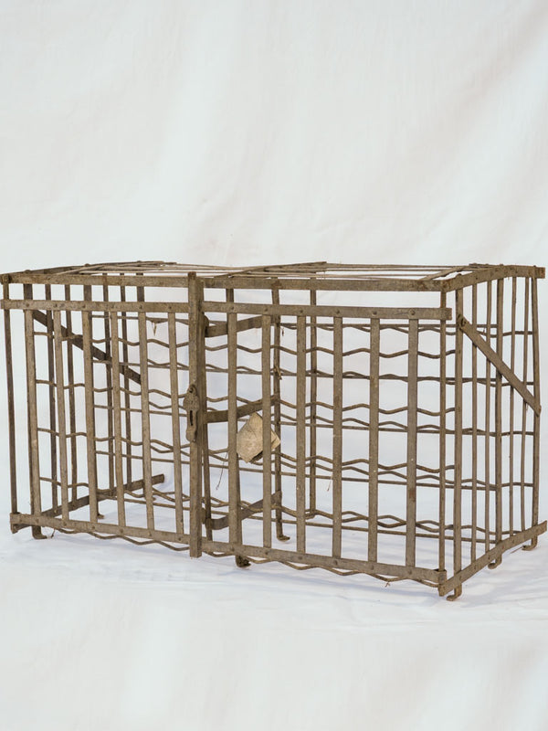 Rustic 19th-century French wine rack