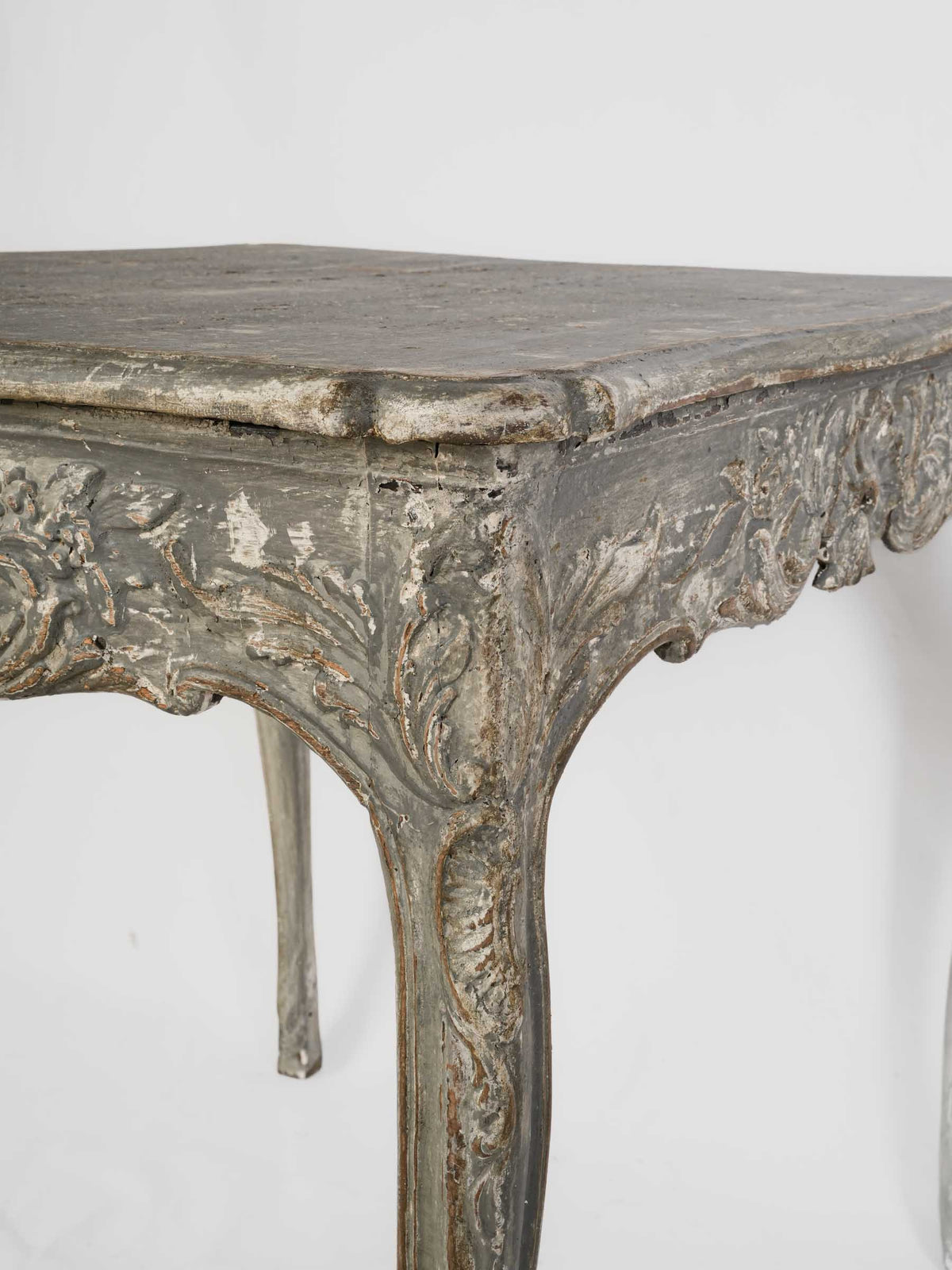 18th-Century French Louis XV Painted Side Table - 27½" x 33"