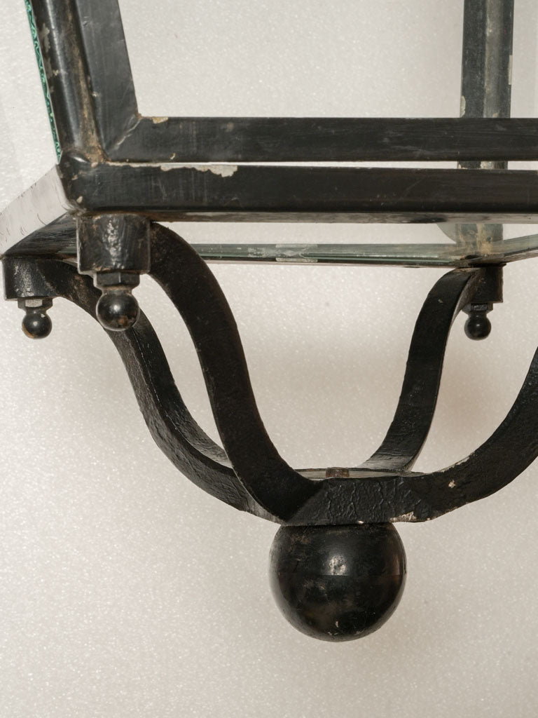 Historical clear glass lantern